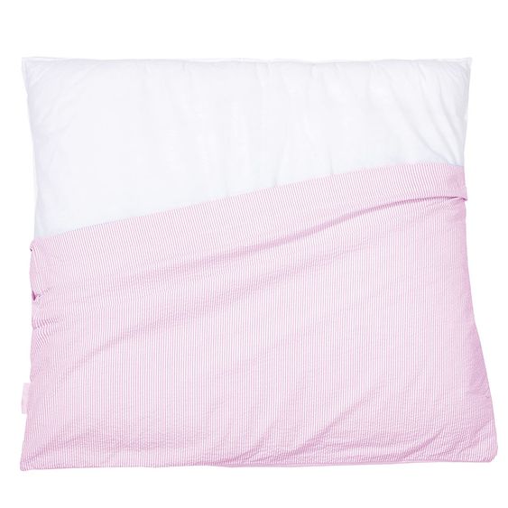 nordic coast company Wickelauflage - Rosa / Weiß