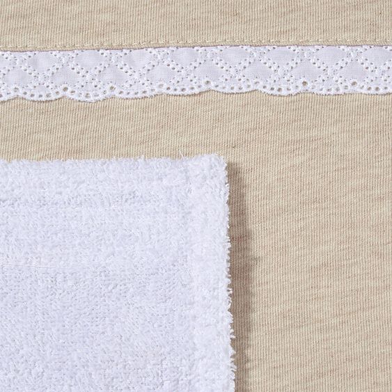 nordic coast company Wickelauflage - Spitze - Beige