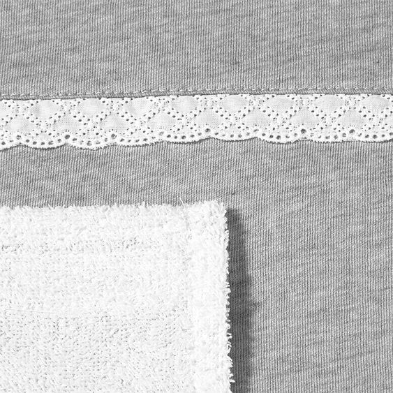 nordic coast company Changing mat - Lace - Grey