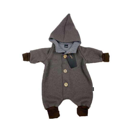 NordkidZ Overall - Wollwalk - Schlamm - Gr. 50/56