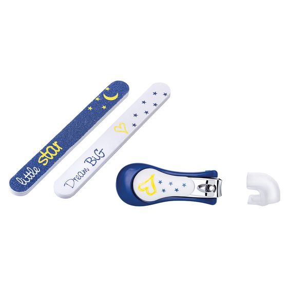 Nuby 3-tlg. Nagelpflege-Set Baby Maniküre - Little Moments - Blau