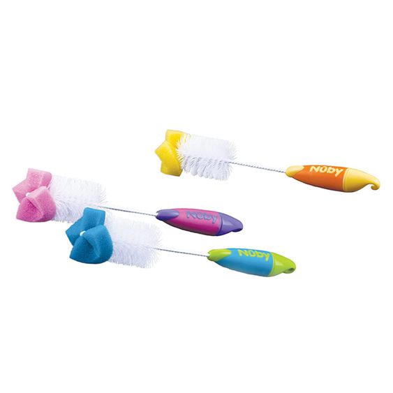 Nuby Flaschenbürste Standard mit Saugerbürste - verschiedene Designs