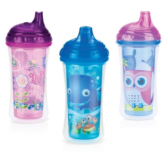 Nuby Iso-Trinkbecher Clik It 270 ml - verschiedene Designs