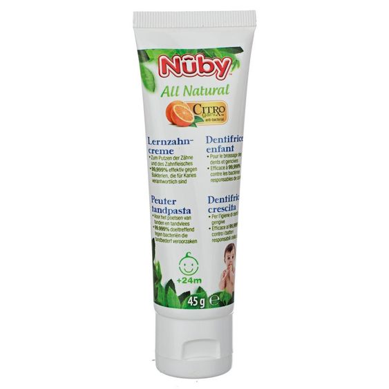 Nuby Lernzahncreme für Kinder Citroganix All Natural 45 g
