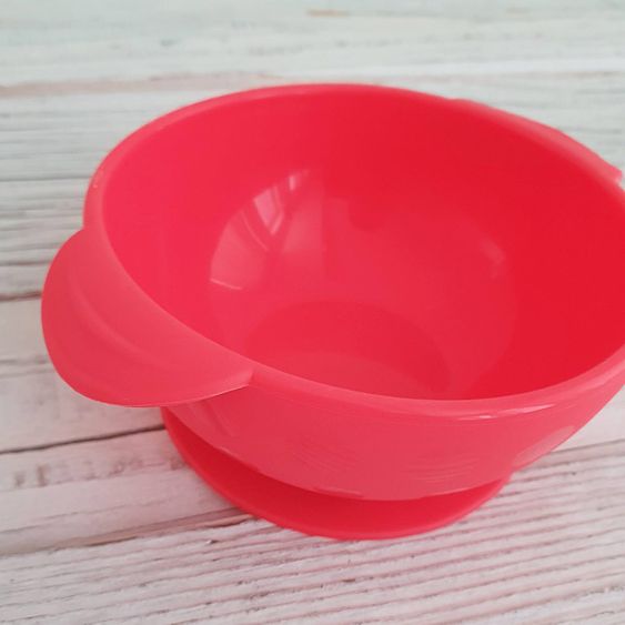 Nuby Silikon-Schale mit Saugfuß - Rot