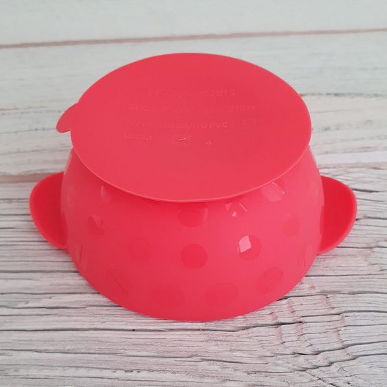 Nuby Silikon-Schale mit Saugfuß - Rot