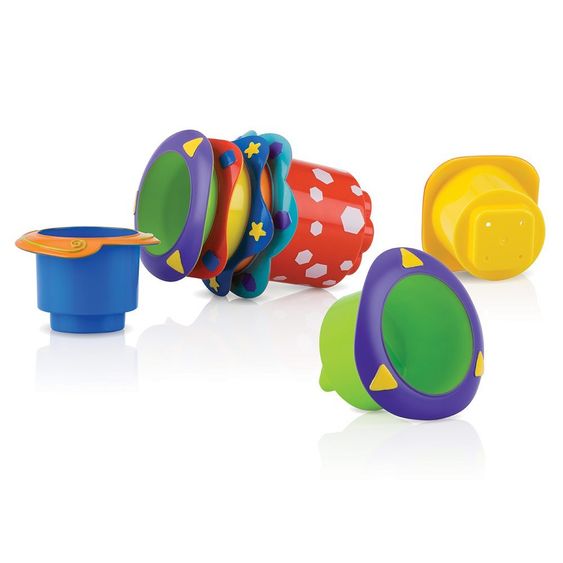 Nuby Spielbecher 5er Pack stapelbar
