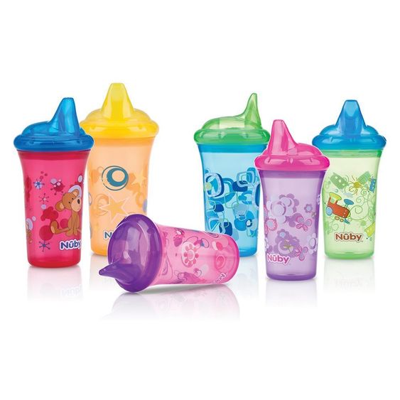 Nuby Trinkbecher Colour 270 ml auslaufsicher - verschiedene Designs