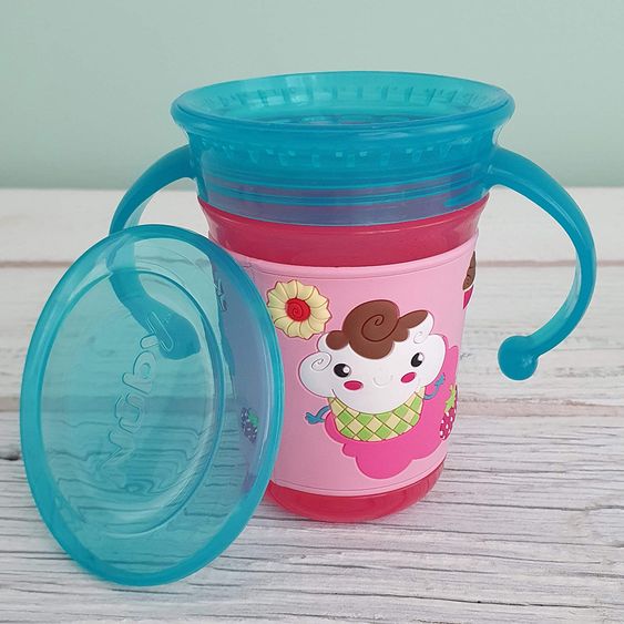 Nuby Trinklern-Becher 360° Wonder Cup 240 ml - 3D Motiv Candy