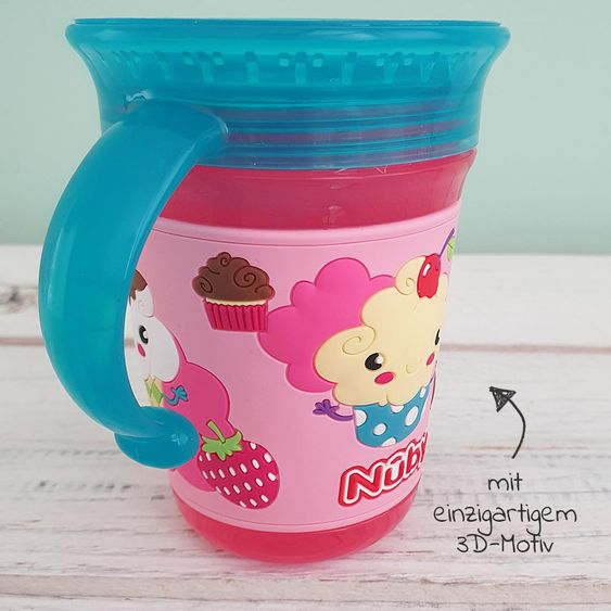 Nuby Trinklern-Becher 360° Wonder Cup 240 ml - 3D Motiv Candy