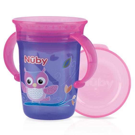 Nuby Trinklern-Becher 360° Wonder Cup 240 ml - Eule