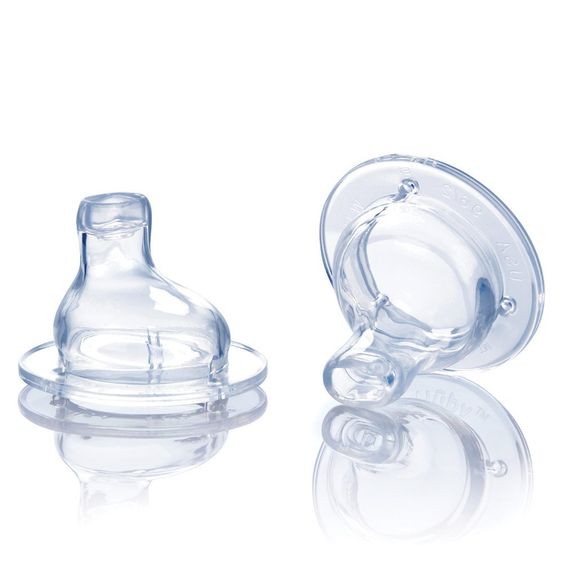 Nuby Trinktülle 2er Pack auslaufsicher für Weithalsflaschen