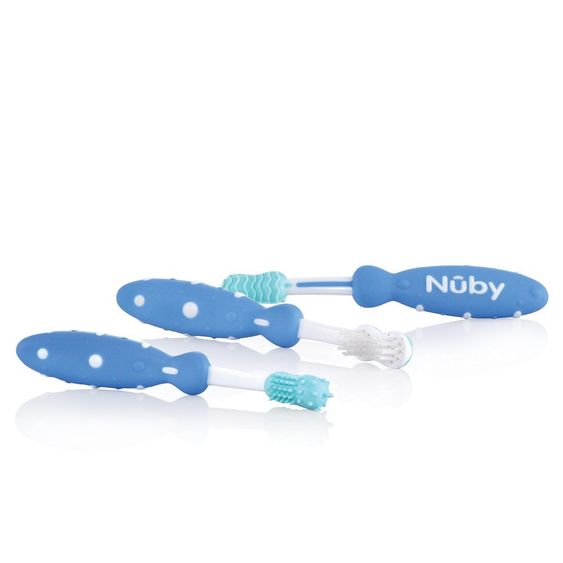 Nuby Zahnputz-Trainer - Blau