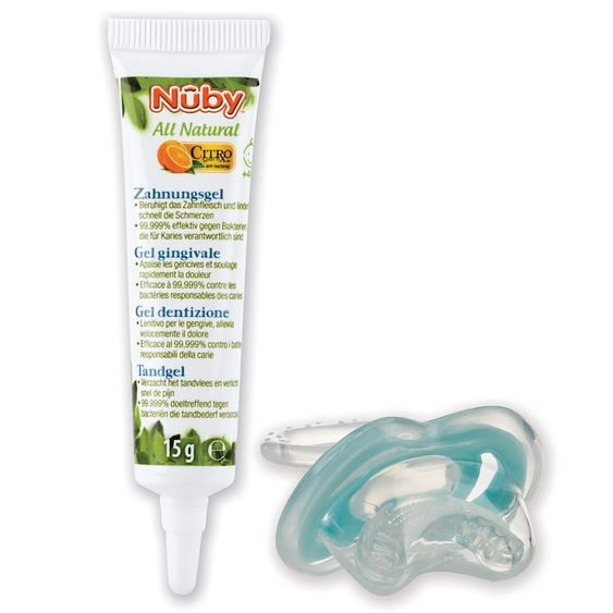 Nuby Zahnungsgel Citroganix All Natural + Zahnungshilfe