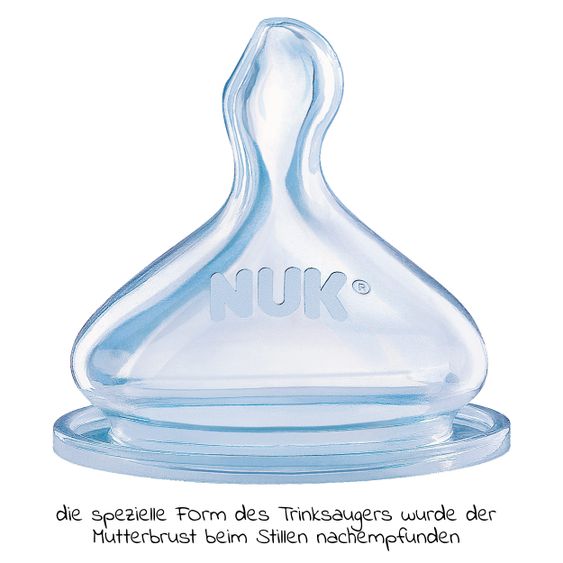 Nuk 10-tlg. Premium Starter-Set inkl. 6 Glasflaschen + 1 Dampfsterilisator Vario Express + 3 Spucktücher - Weiß Grau