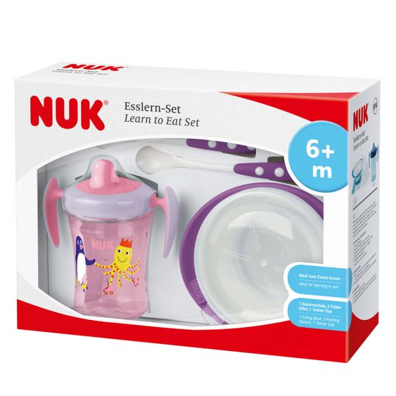 Nuk Set da pranzo Evolution da 4 pezzi - Viola