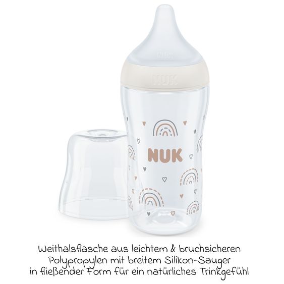 Nuk 4-tlg. Reinigungs-Set für Babyflaschen - Dampfsterilisator Vario Express + Abtropfständer + Flaschenbürste - Grau / Weiß