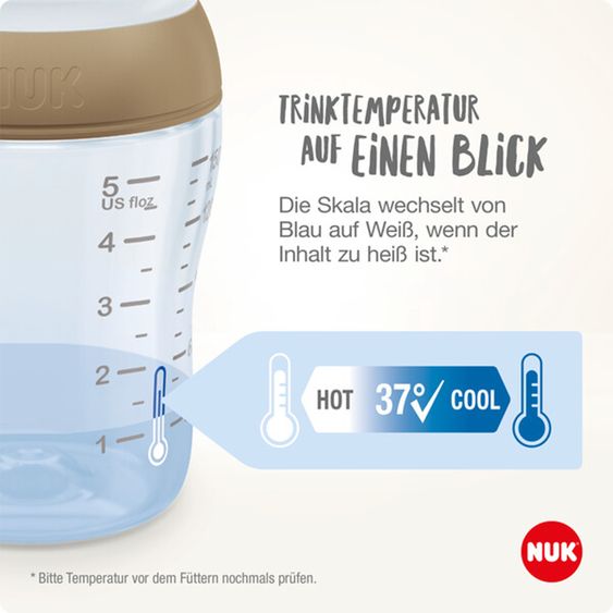 Nuk 4-tlg. Starter-Set Perfect Match - 3x PP-Flasche (150 ml & 260 ml) + Silikon-Sauger (Gr. S & M) + Schnuller Space - Disney Mickey Mouse