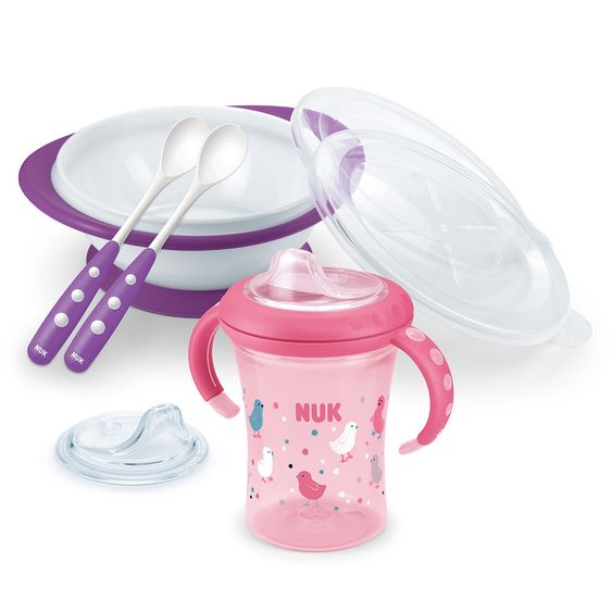 Nuk 5-tlg. Esslern-Set Girl - Violett