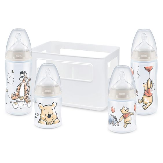 Nuk 5pcs PP Bottle Set First Choice Plus - Silicone - Disney Winnie Pooh