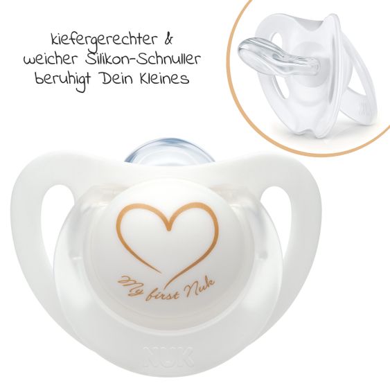 Nuk 7-tlg. Starter-Set Nature Sense Glas-Flaschen-Set - Weiß