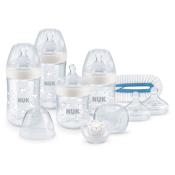 Nuk 8-tlg. Perfect-Start-Set Nature Sense - Temperature Control - Weiß