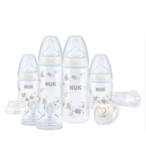 Nuk Set di 9 pezzi Perfect Start First Choice Plus - Silicone - Bianco