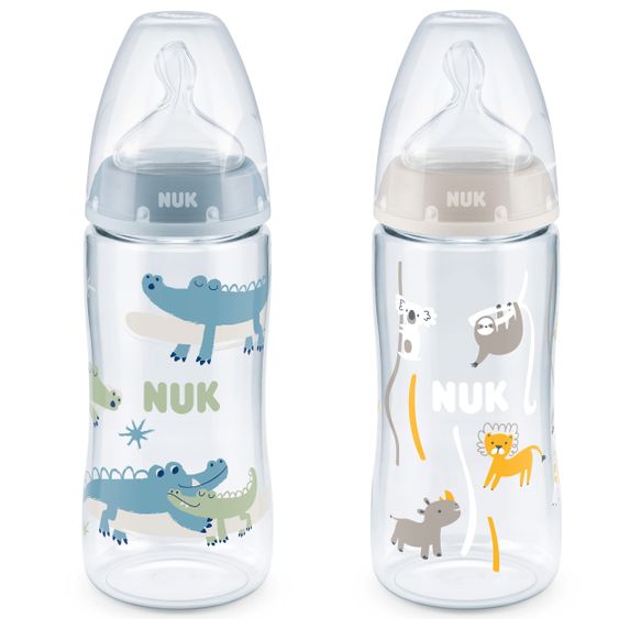 Nuk Set di 9 pezzi Perfect Start PA First Choice Plus - Controllo della temperatura - Blu