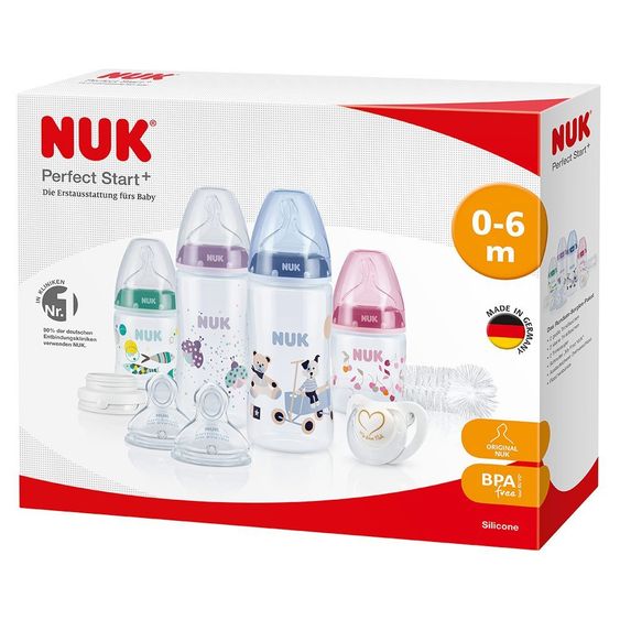 Nuk 9-tlg. PP-Flaschen-Set First Choice+ Perfect Start
