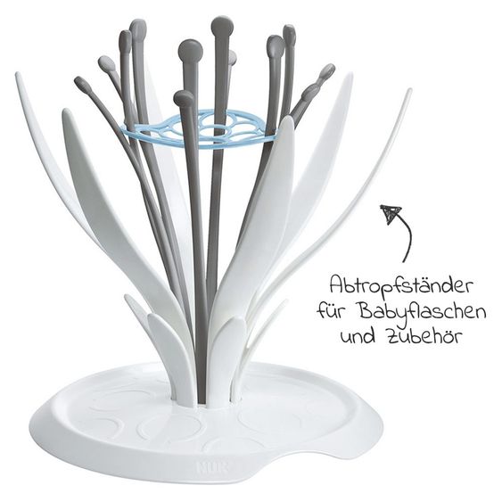 Nuk 9-tlg. Starter-Set Nature Sense Glas-Flaschen-Set XXL - Weiß