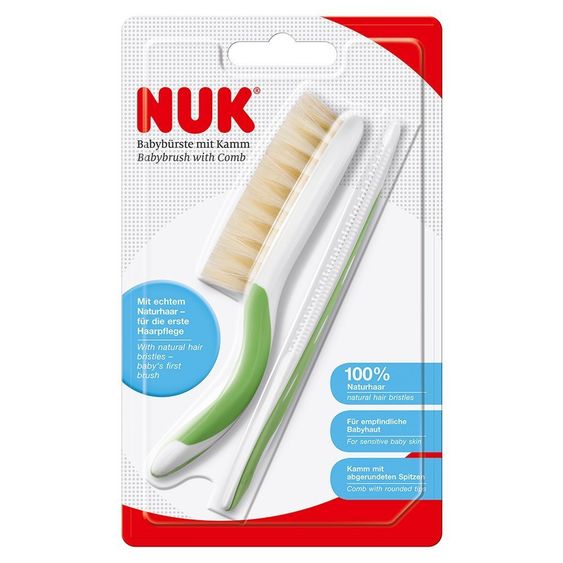 Nuk Babybürste mit Kamm - Blau
