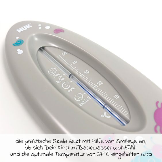 Nuk Badethermometer Ocean - Grau