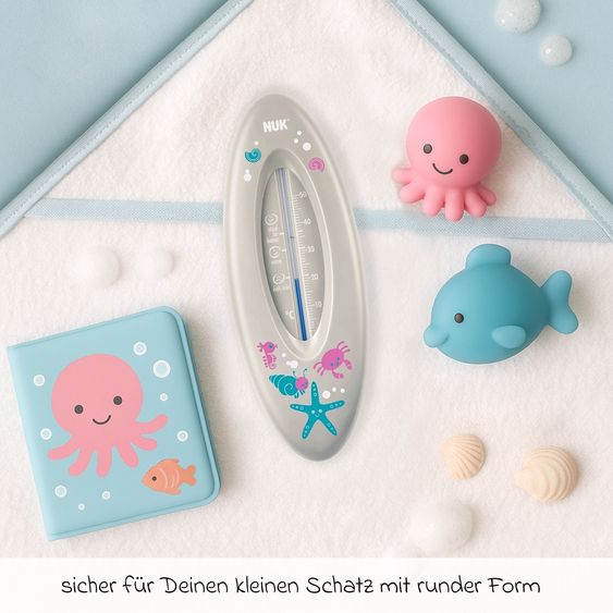 Nuk Badethermometer Ocean - Grau