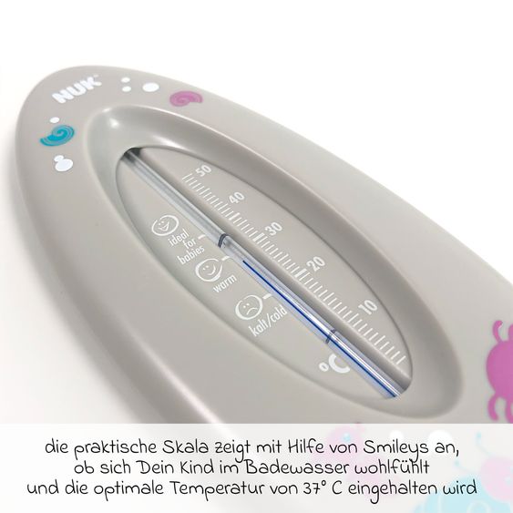 Nuk Badethermometer - Ocean Grau