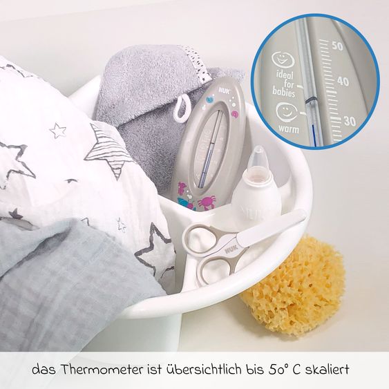Nuk Badethermometer - Ocean Grau
