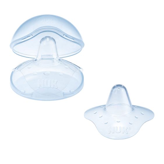 Nuk Confezione da 2 poppate in silicone con scatola di immagazzinamento - Taglia M