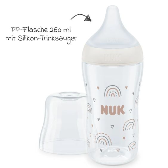 Nuk Dampfsterilisator Vario Express + Gratis PP-Flasche Perfect Match 260 ml