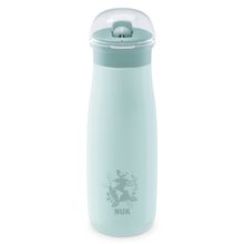 Biberon in acciaio inox Mini-Me Flip Cup - con tappo a prova di morso 500 ml - Globus - Blu