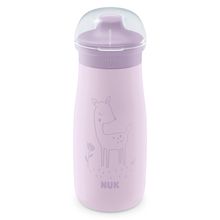 Biberon in acciaio inox Mini-Me Sip Cup - con coperchio a prova di morso 300 ml - cervo - lilla