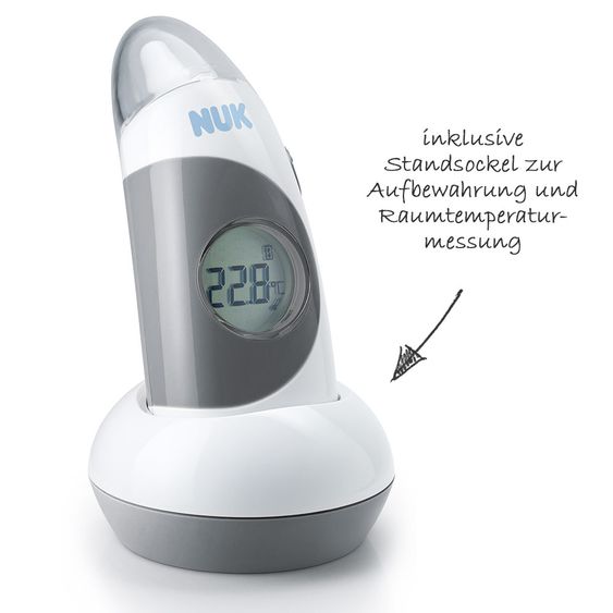 Nuk Fieberthermometer Baby 3-in-1 Infrarot für Ohr & Stirn