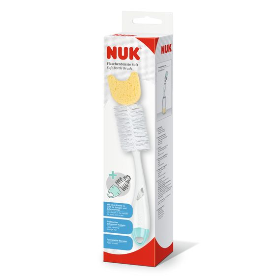 Nuk Bottle brush 2in1 with sponge & teat brush