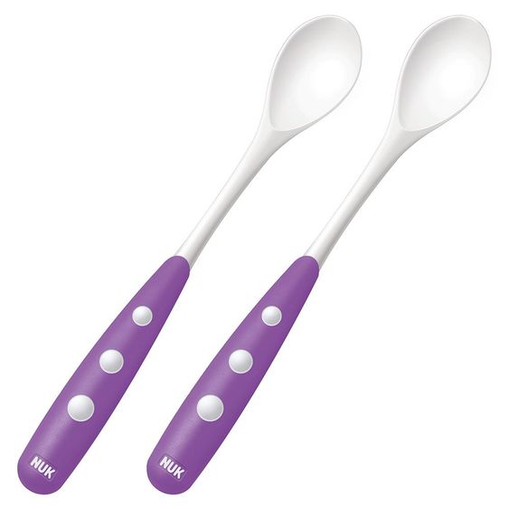 Nuk Fütterlöffel Easy Learning 2er Pack - Violett