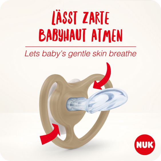 Nuk Leucht-Schnuller 2er Pack Space Night - Silikon 18-36 M - Schaf / Nachthimmel