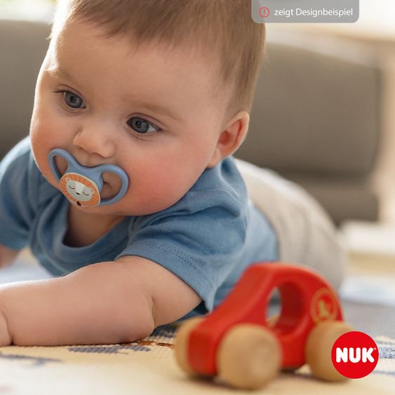 Nuk Leucht-Schnuller 2er Pack Space Night - Silikon 18-36 M - Schaf / Nachthimmel
