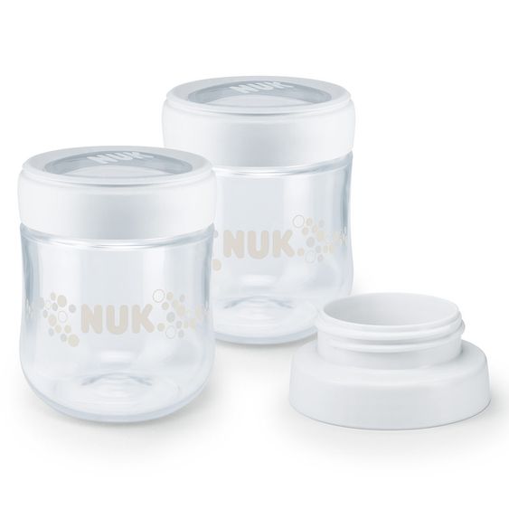 Nuk Muttermilch-Aufbewahrungsbehälter 2er Pack Nature Sense je 150 ml