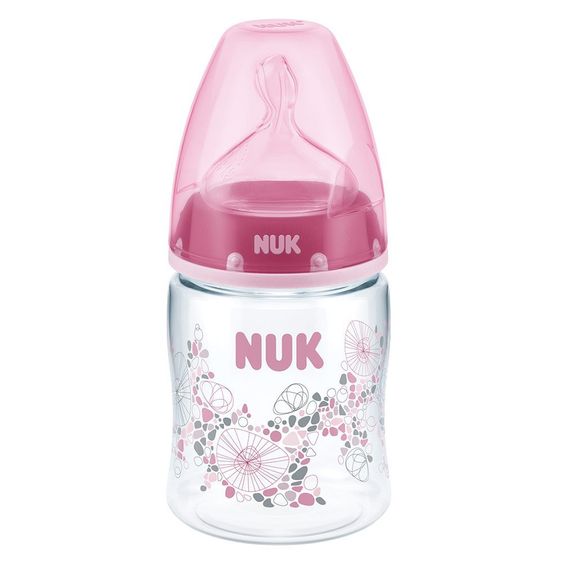 Nuk PA bottle First Choice+ 150 ml - silicone size 1 - Bordeaux