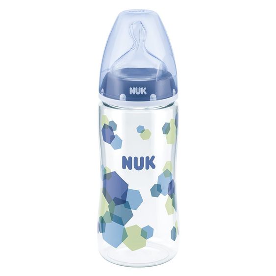 Nuk PA-Flasche First Choice+ 300 ml - Silikon Gr. 2 - Blau