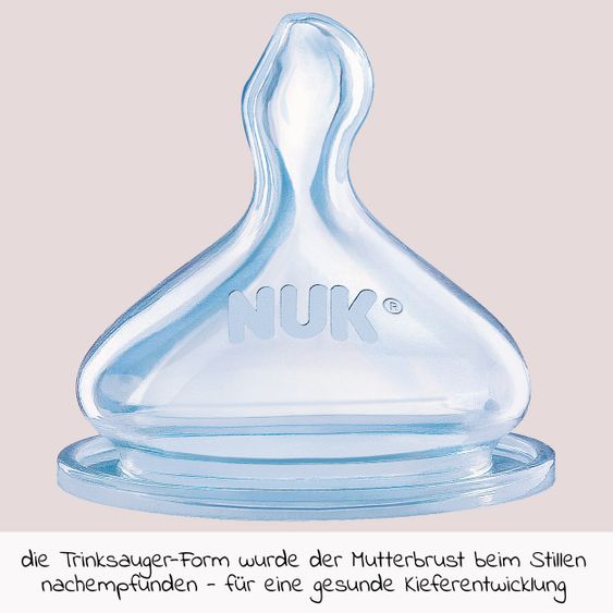 Nuk PA-Flasche First Choice Plus Temperature Control 150 ml - Silikon Gr. 1 S - Blau