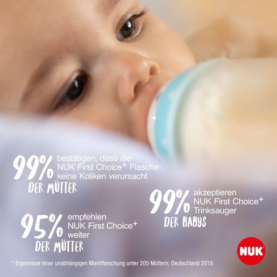 Nuk PP-Flasche 3er Pack First Choice Plus 150 ml + Silikon-Sauger Gr. 1 M - Temperature Control + GRATIS Flaschenbürste - Disney Winnie Pooh - Beige
