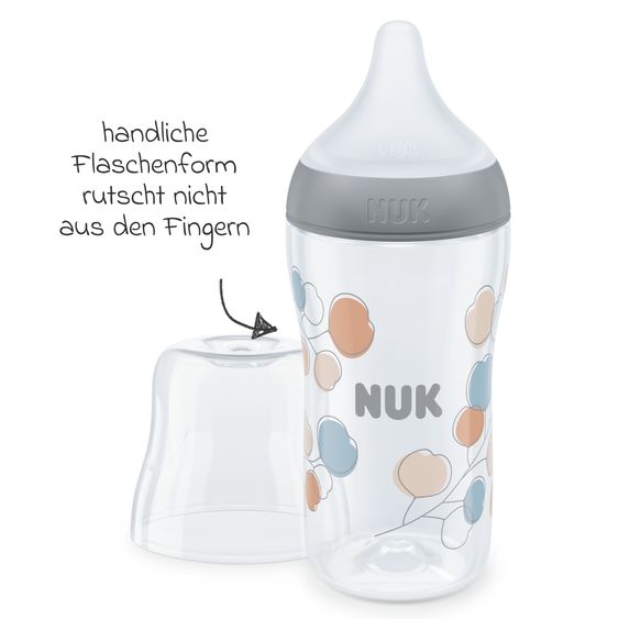 Nuk Bottiglia PP 3-pack Perfect Match 260 ml + tettarella in silicone taglia M - twigs & rainbow